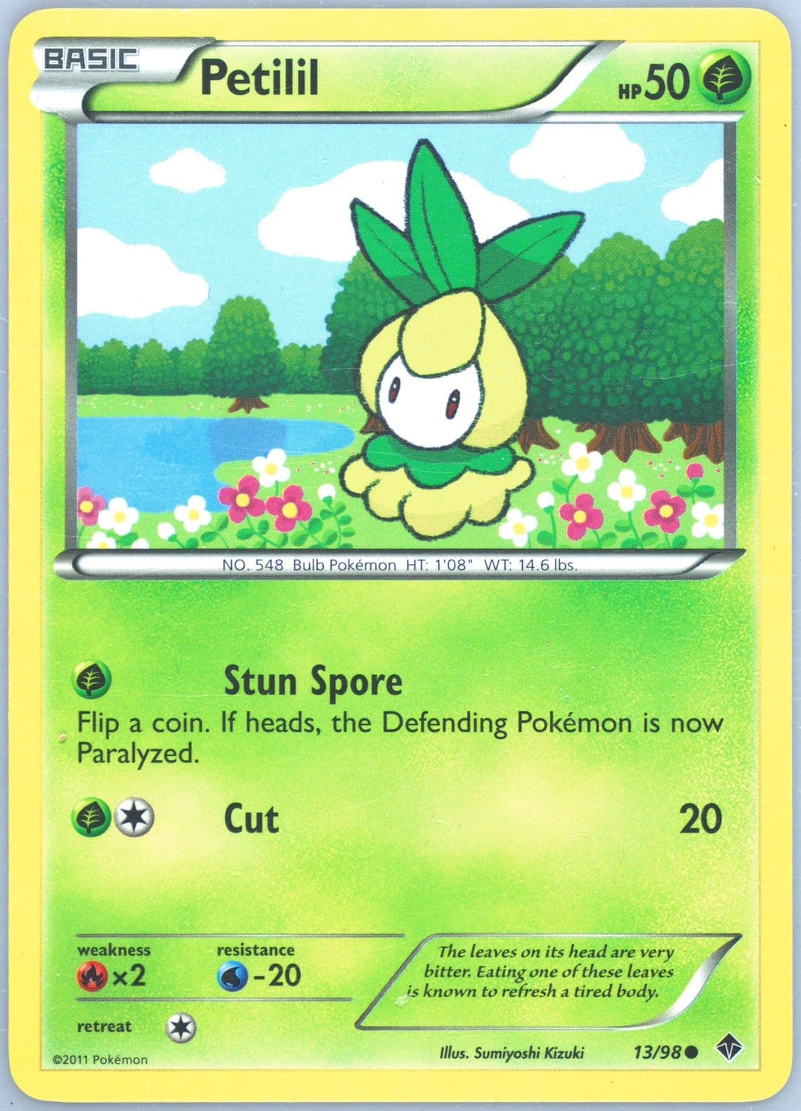 Petilil (13) 2011 Pokemon Black & White Emerging Powers