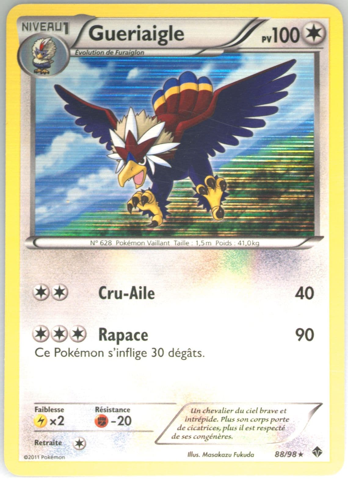 Gueriaigle-Holo French (88) 2011 Pokemon Black & White Emerging Powers