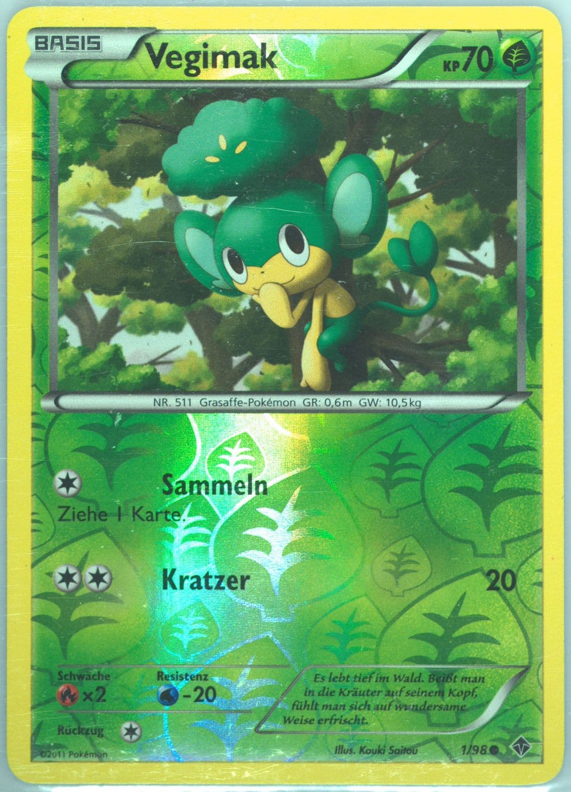 Vegimak-Reverse Foil German (1) 2011 Pokemon Black & White Emerging Powers
