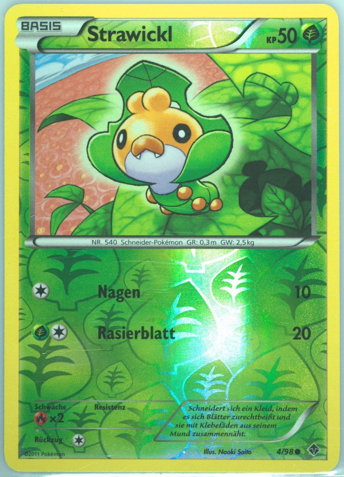 Strawickl-Reverse Foil German (4) 2011 Pokemon Black & White Emerging Powers