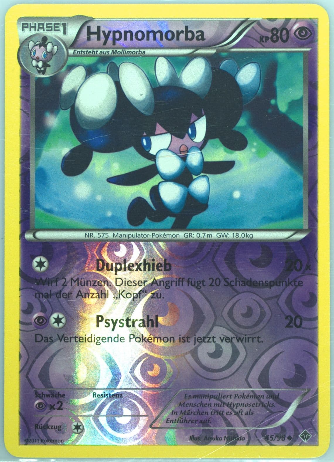 Hypnomorba-Reverse Foil German (45) 2011 Pokemon Black & White Emerging Powers