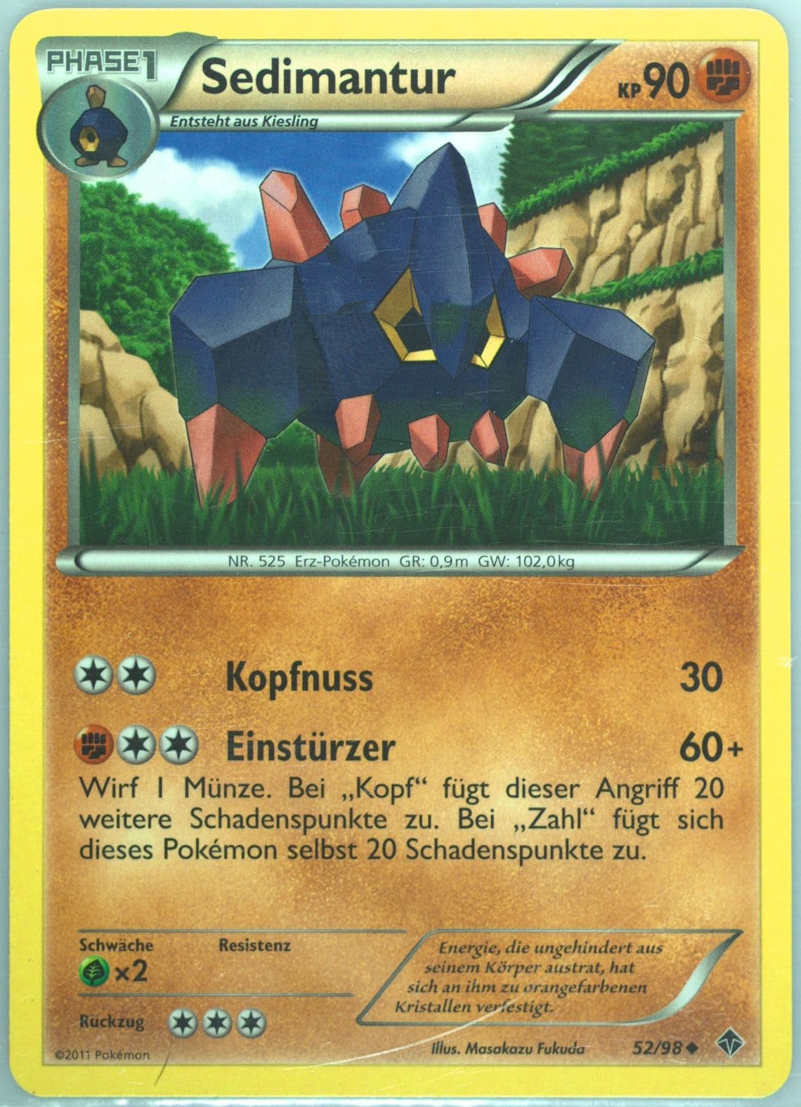 Sedimantur German (52) 2011 Pokemon Black & White Emerging Powers