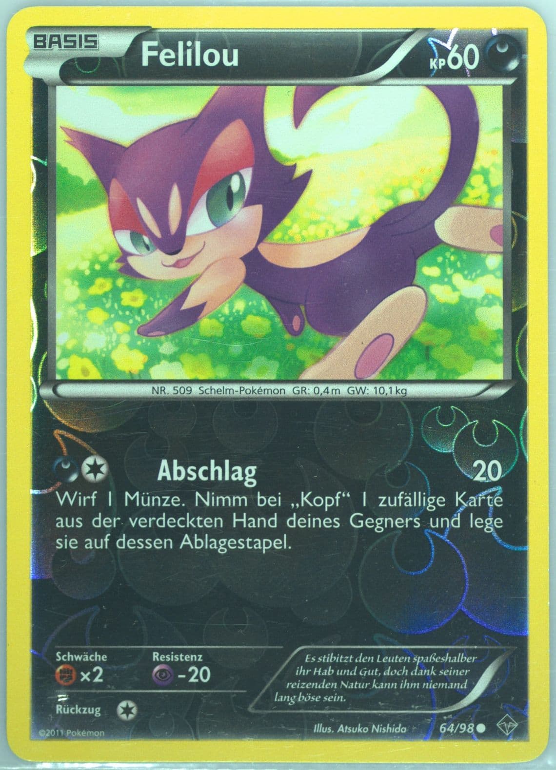 Felilou-Reverse Foil German (64) 2011 Pokemon Black & White Emerging Powers