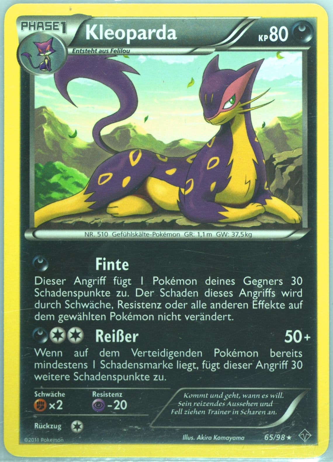 Kleoparda German (65) 2011 Pokemon Black & White Emerging Powers