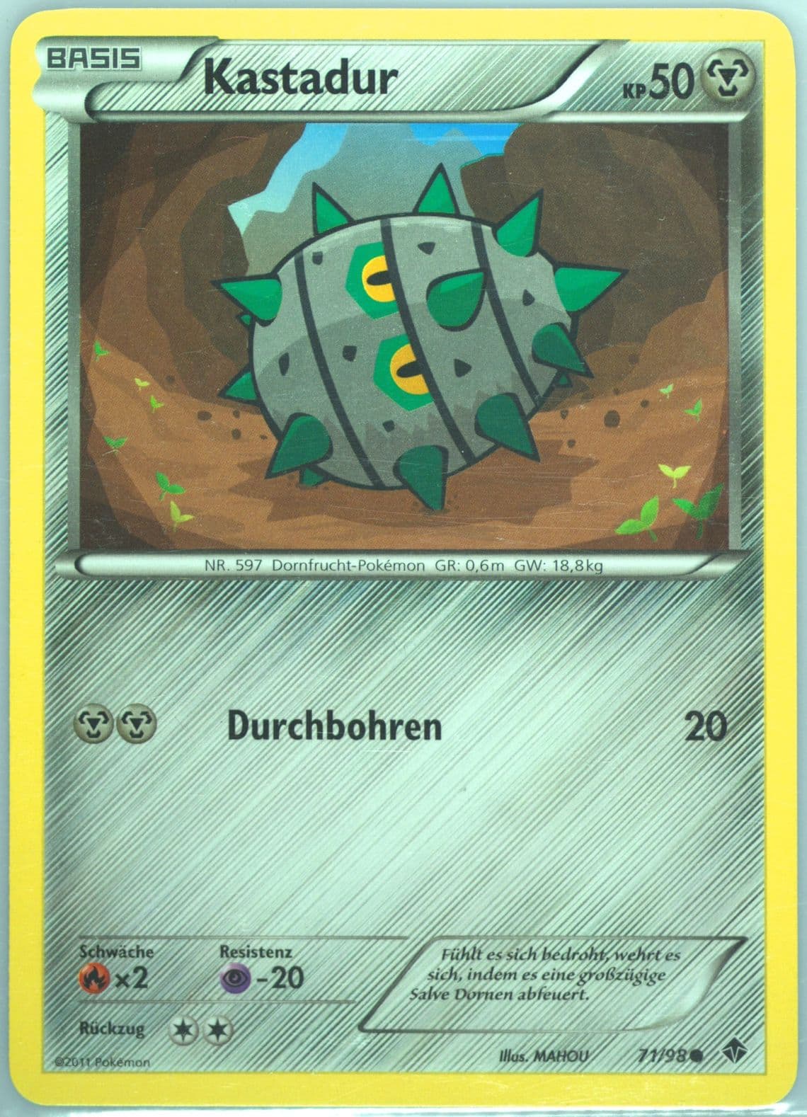 Kastadur German (71) 2011 Pokemon Black & White Emerging Powers
