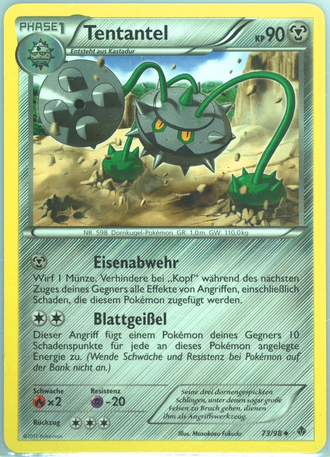 Tentantel German (73) 2011 Pokemon Black & White Emerging Powers