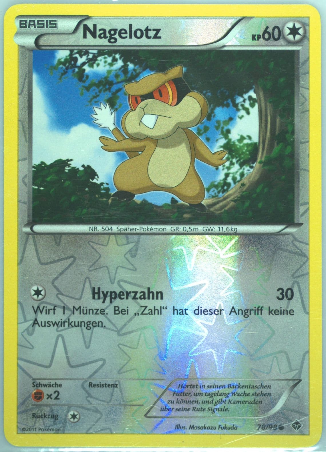 Nagelotz-Reverse Foil German (78) 2011 Pokemon Black & White Emerging Powers