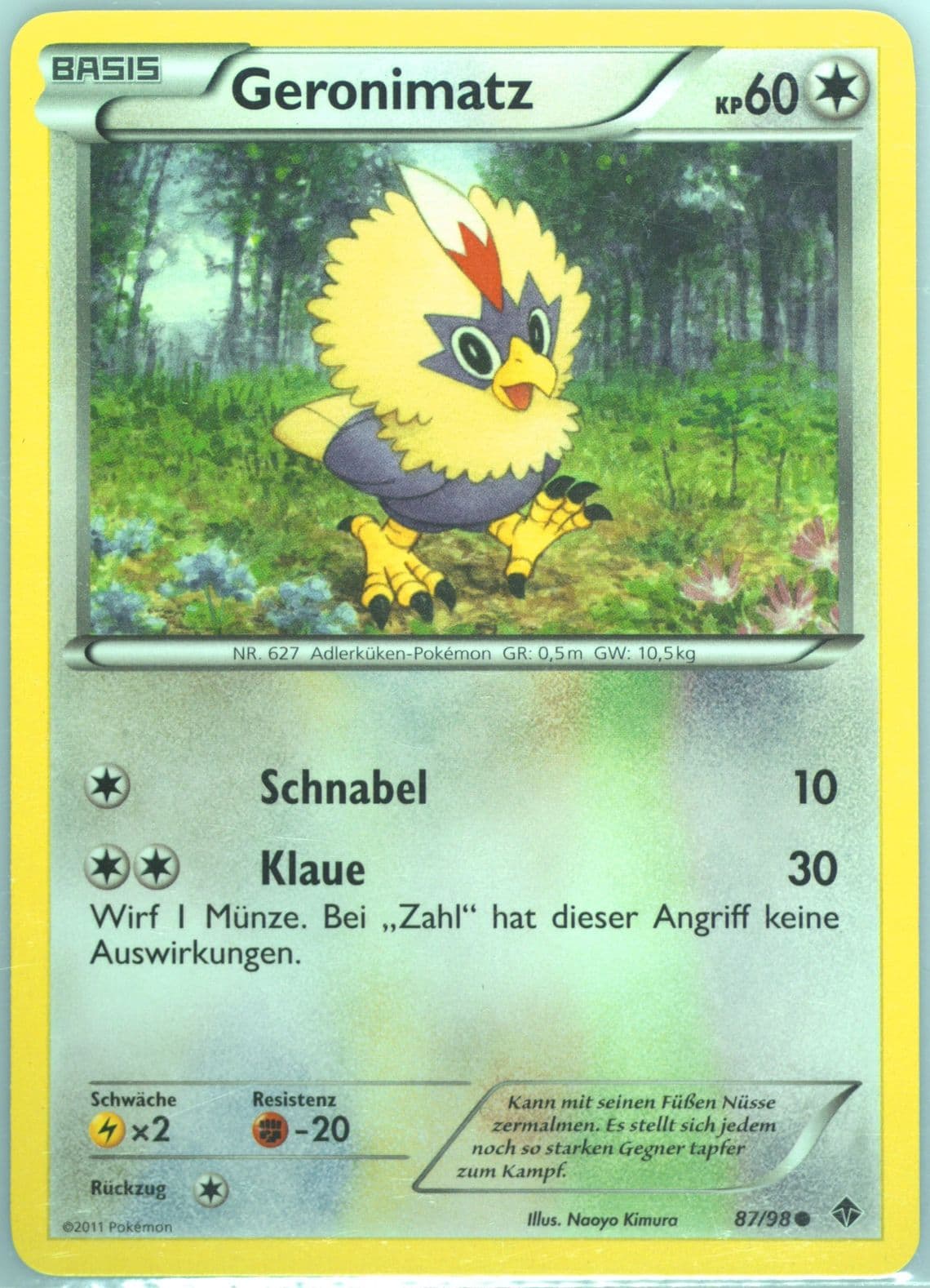 Geronimatz German (87) 2011 Pokemon Black & White Emerging Powers