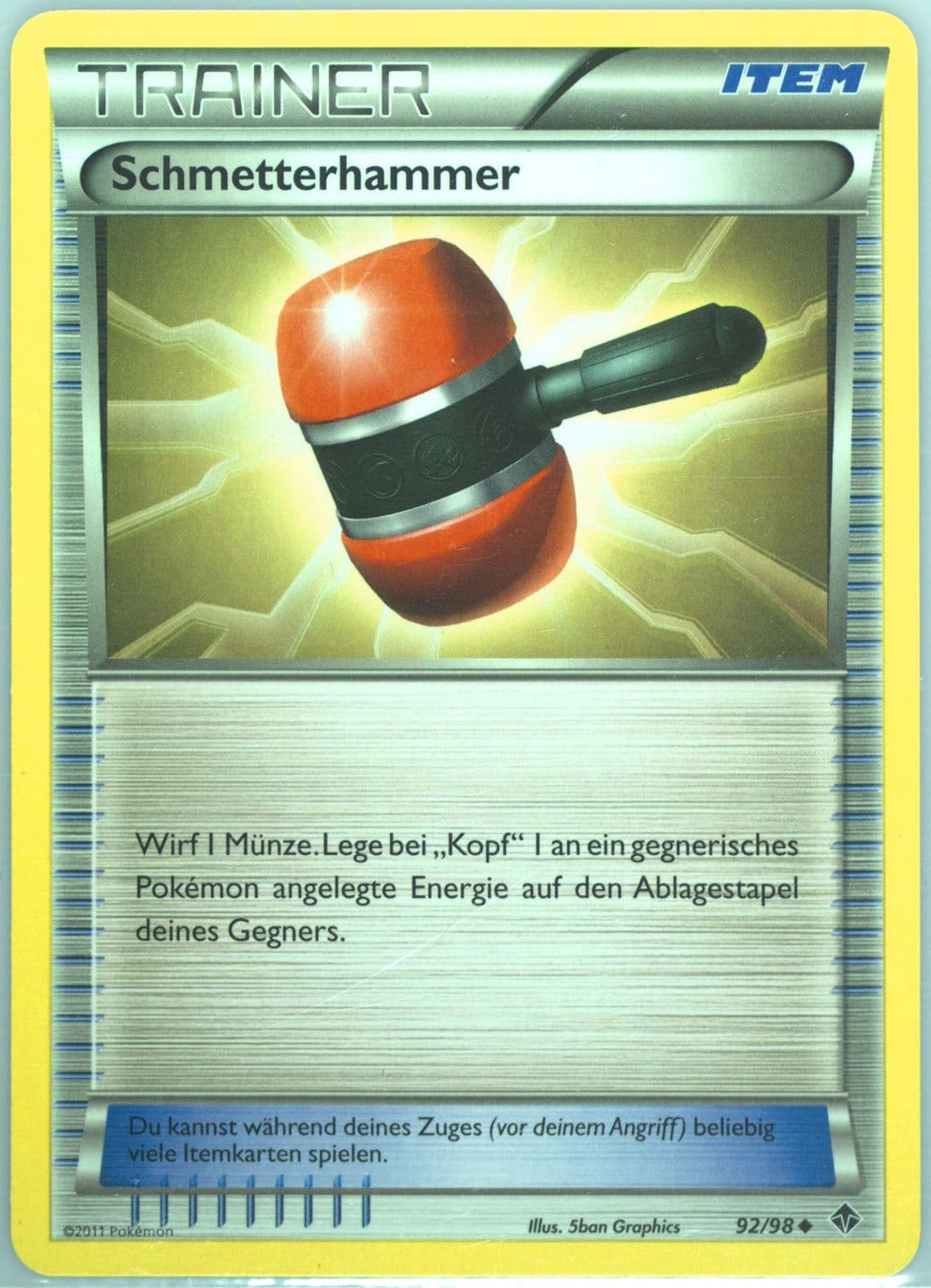 Schmetterhammer German (92) 2011 Pokemon Black & White Emerging Powers