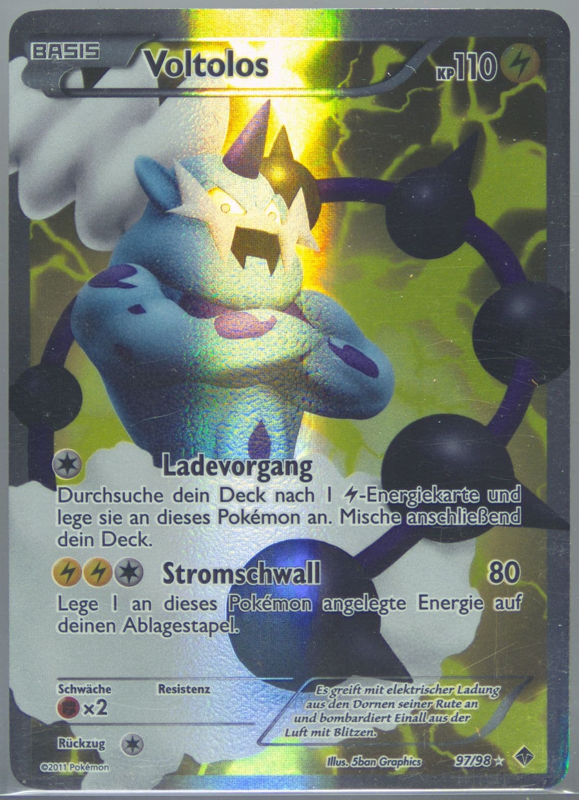 Full Art/Voltolos German (97) 2011 Pokemon Black & White Emerging Powers