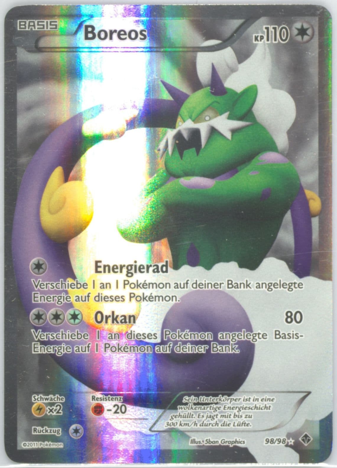 Full Art/Boreos German (98) 2011 Pokemon Black & White Emerging Powers