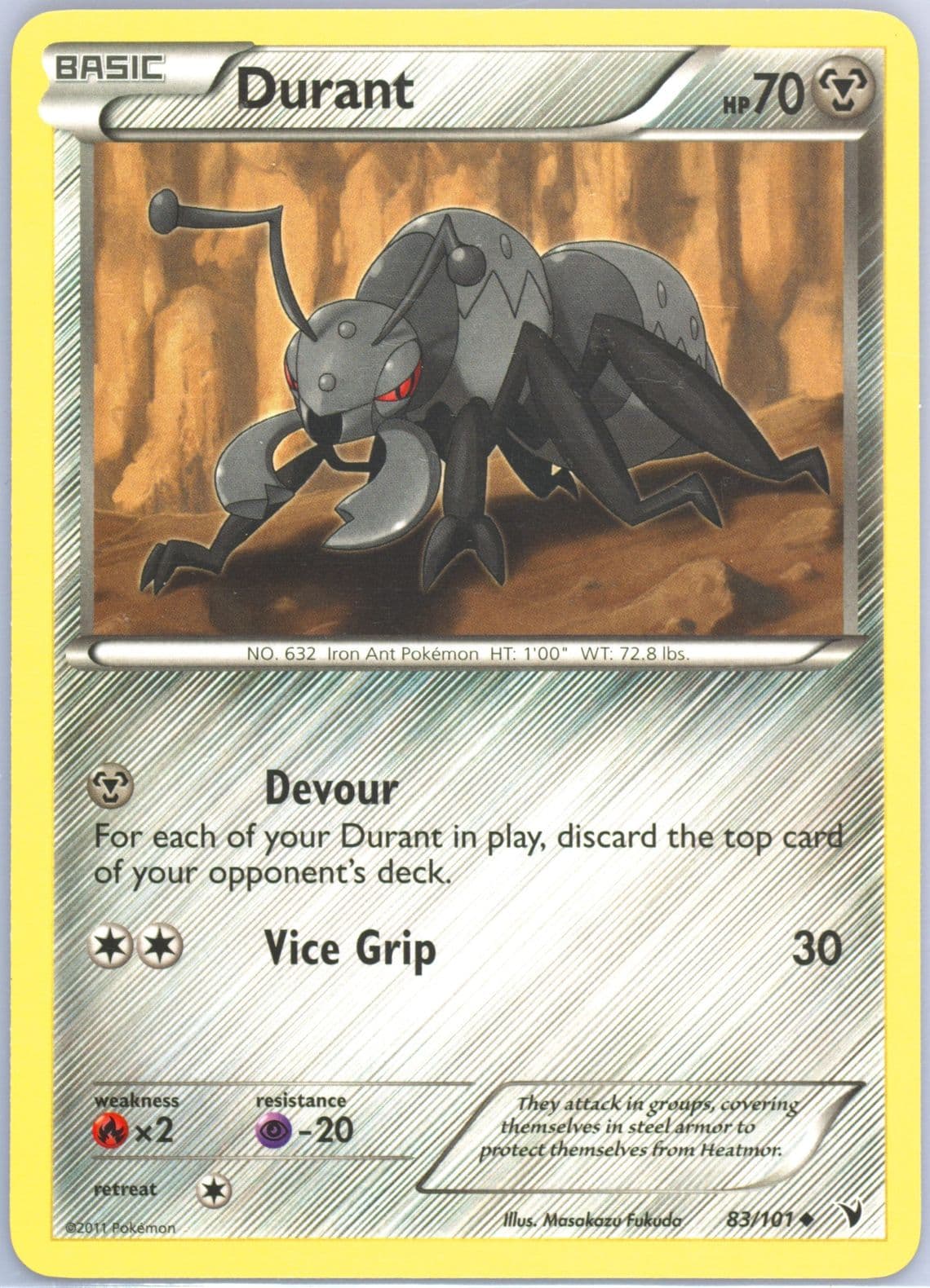 Durant (83) 2011 Pokemon Black & White Noble Victories