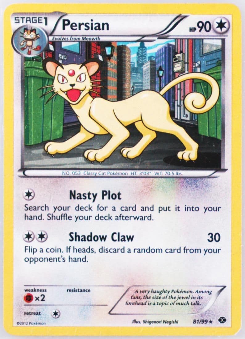 Persian (81) 2012 Pokemon Black & White Next Destinies