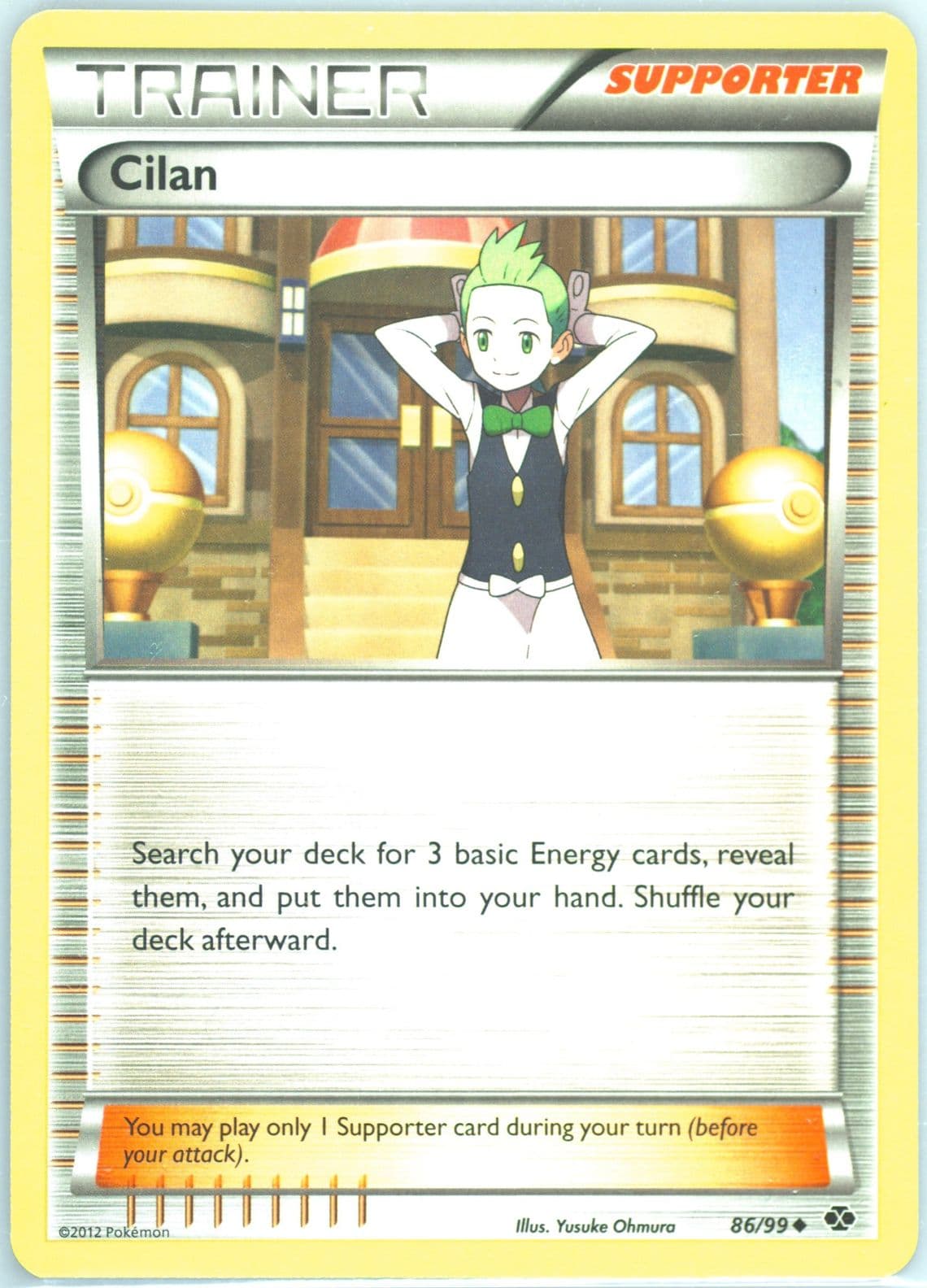Cilan (86) 2012 Pokemon Black & White Next Destinies