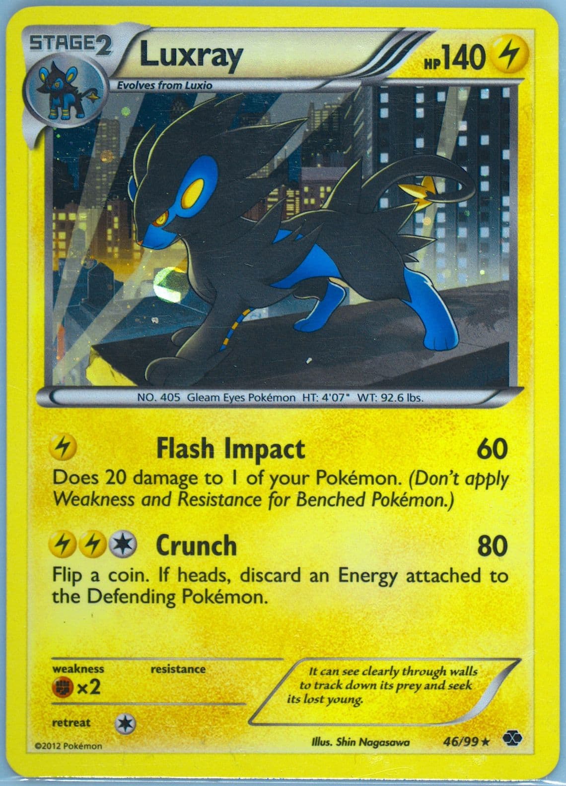 Luxray Voltage Vortex Theme Deck (46) 2012 Pokemon Black & White Next Destinies