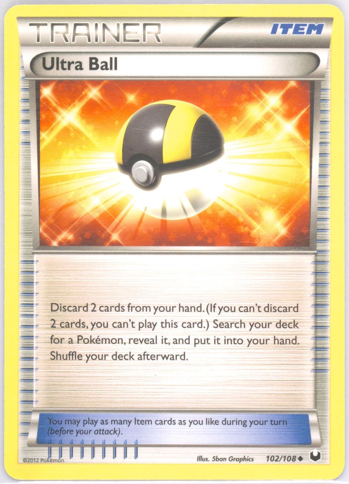 Ultra Ball (102) 2012 Pokemon Black & White Dark Explorers