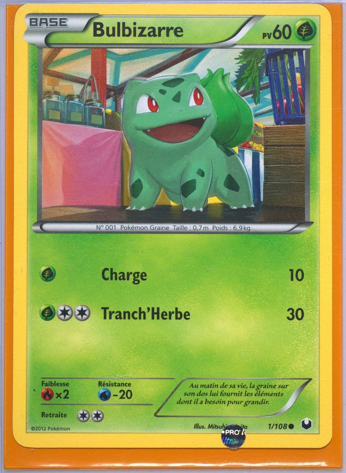 Bulbizarre French (1) 2012 Pokemon Black & White Dark Explorers