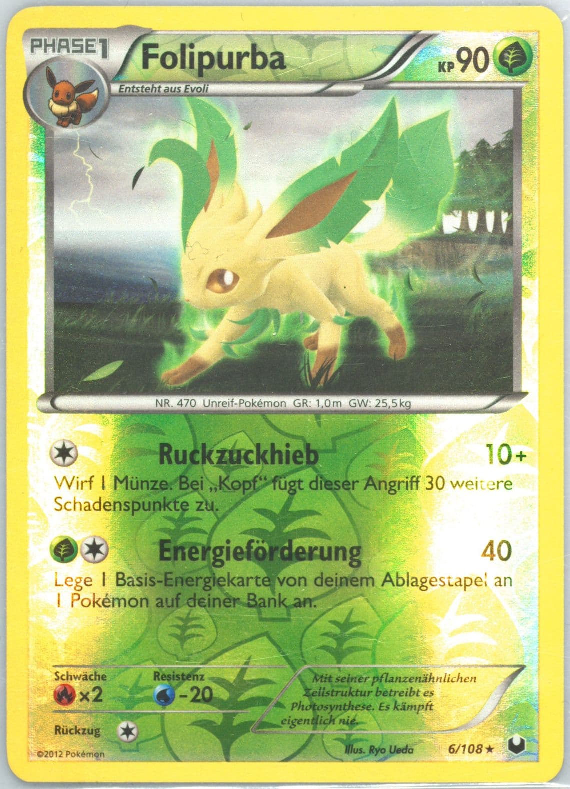 Folipurba-Reverse Foil German (6) 2012 Pokemon Black & White Dark Explorers