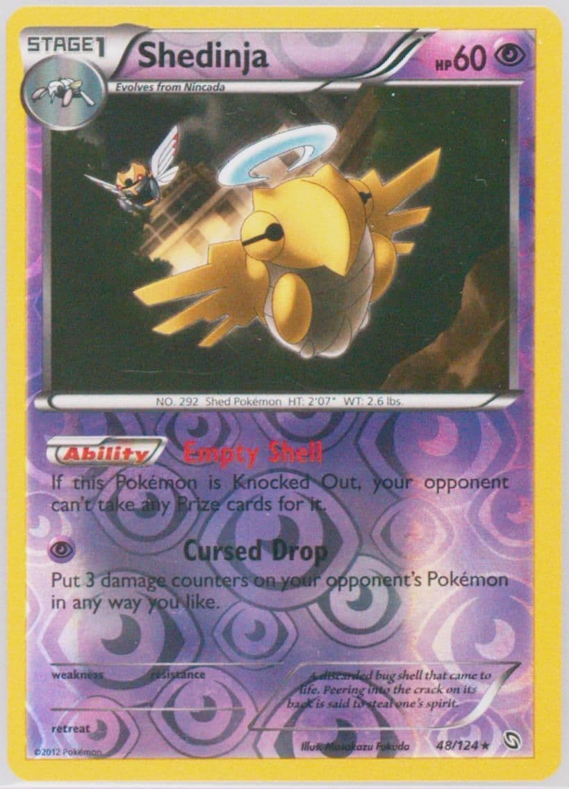 Shedinja-Reverse Foil (48) 2012 Pokemon Black & White Dragons Exalted