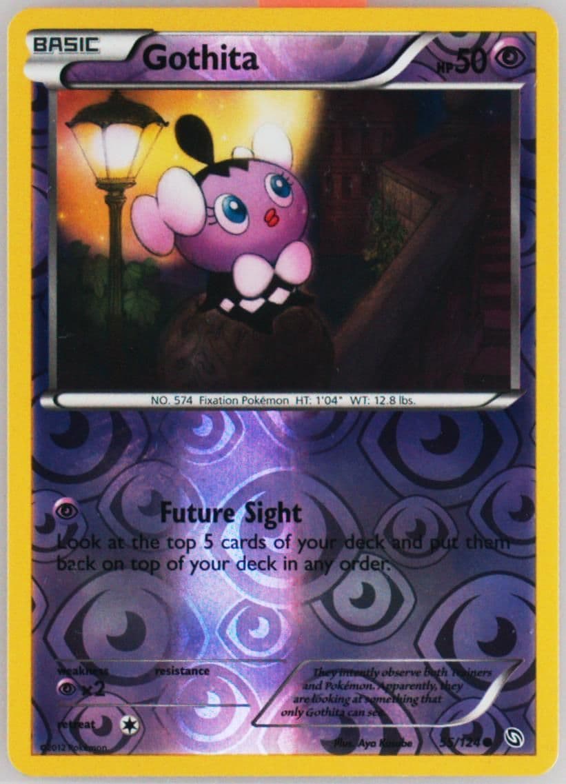 Gothita-Reverse Foil (55) 2012 Pokemon Black & White Dragons Exalted