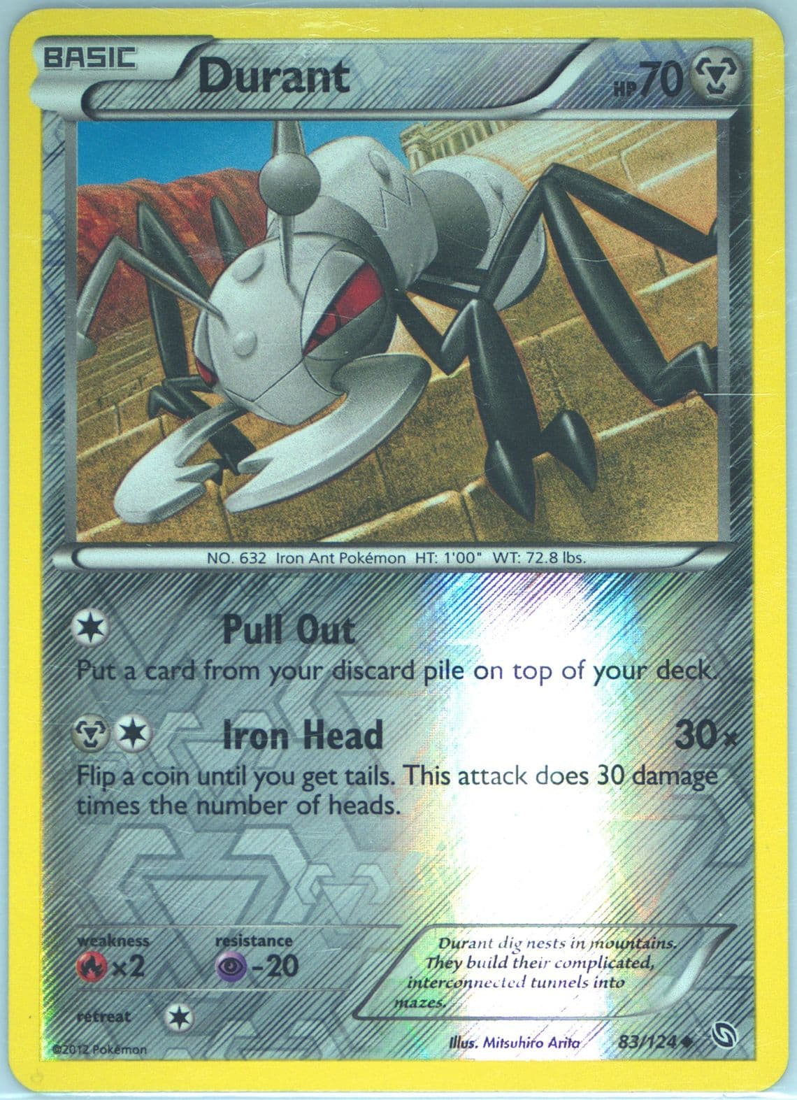 Durant-Reverse Foil (83) 2012 Pokemon Black & White Dragons Exalted