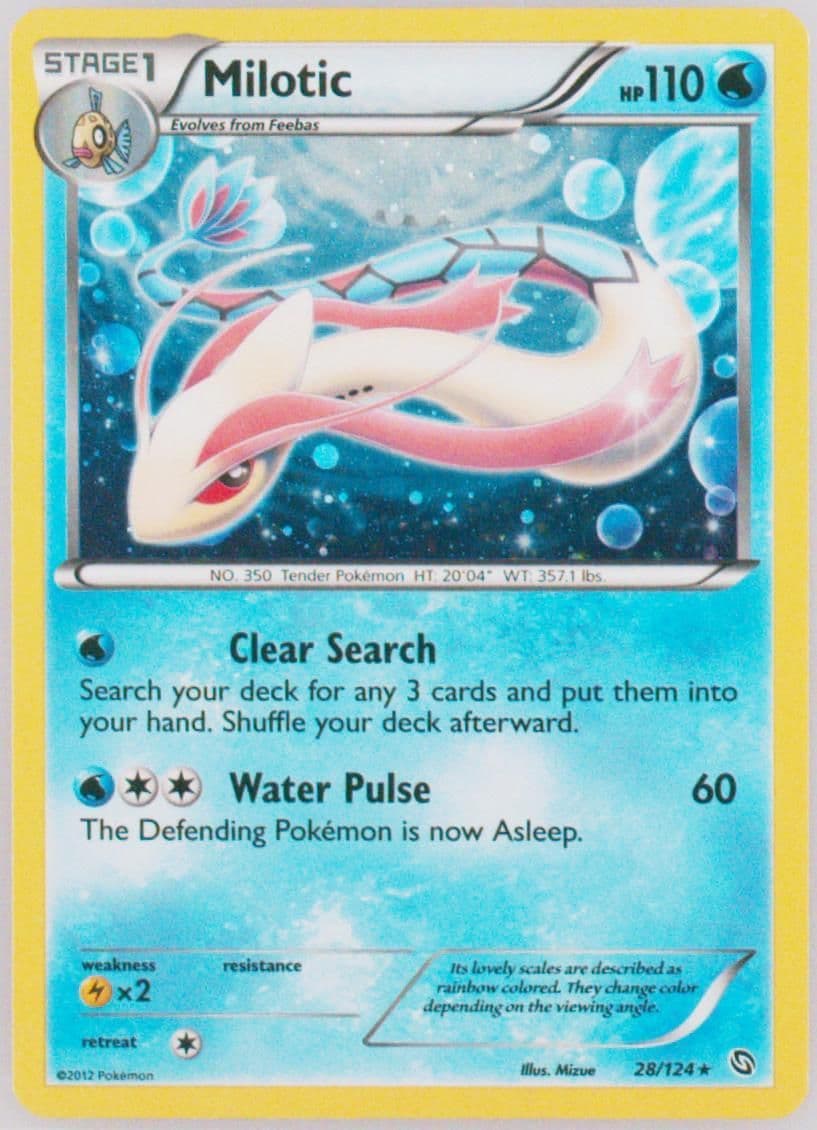 Milotic-Holo Cosmos (28) 2012 Pokemon Black & White Dragons Exalted