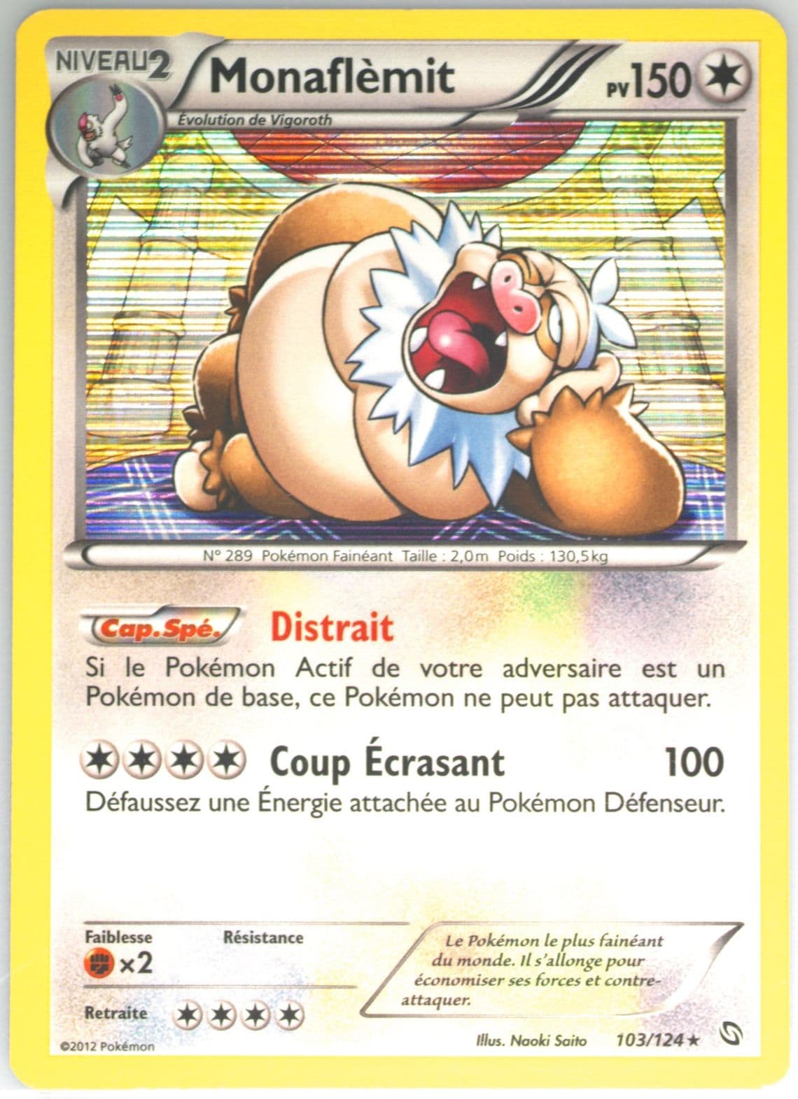 Monaflemit-Holo French (103) 2012 Pokemon Black & White Dragons Exalted