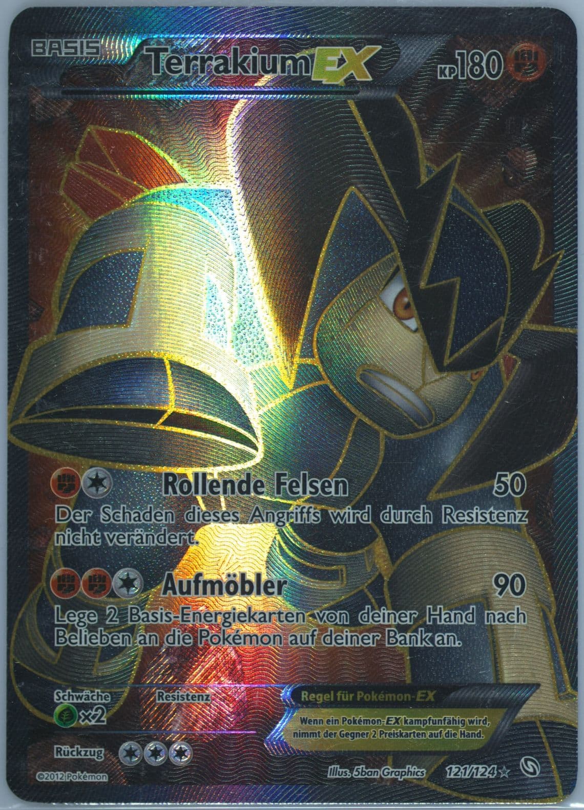 Full Art/Terrakium EX German (121) 2012 Pokemon Black & White Dragons Exalted