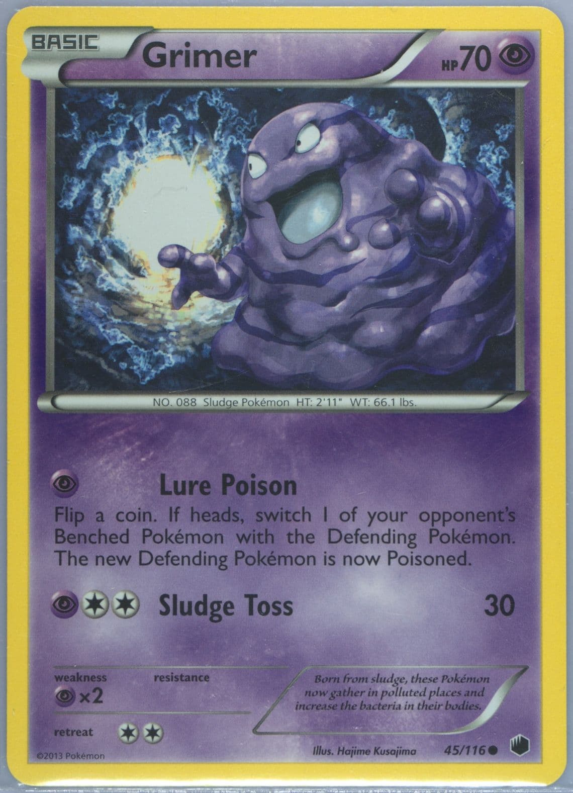 Grimer (45) 2013 Pokemon Black & White Plasma Freeze