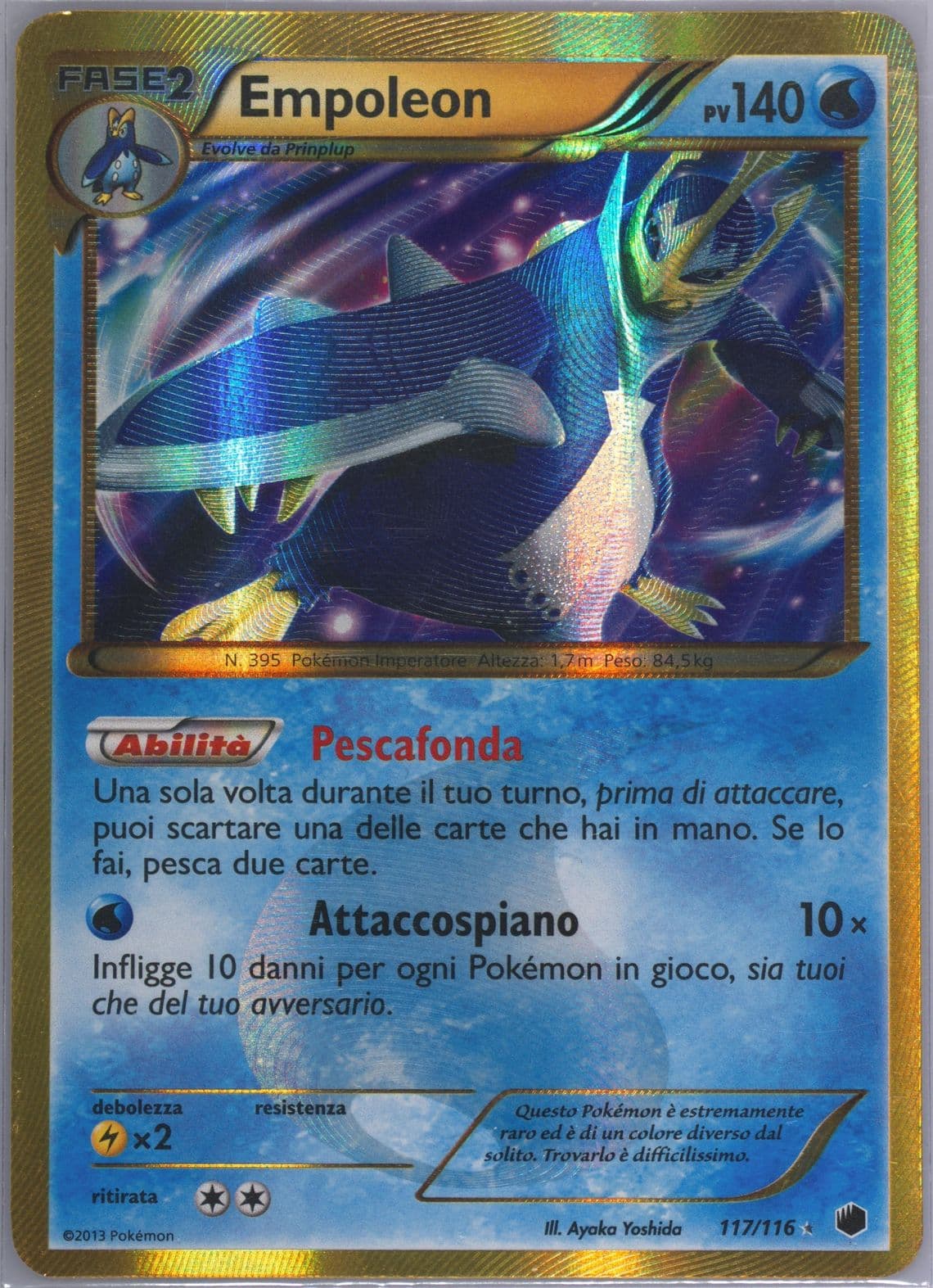 Empoleon Italian (117) 2013 Pokemon Black & White Plasma Freeze