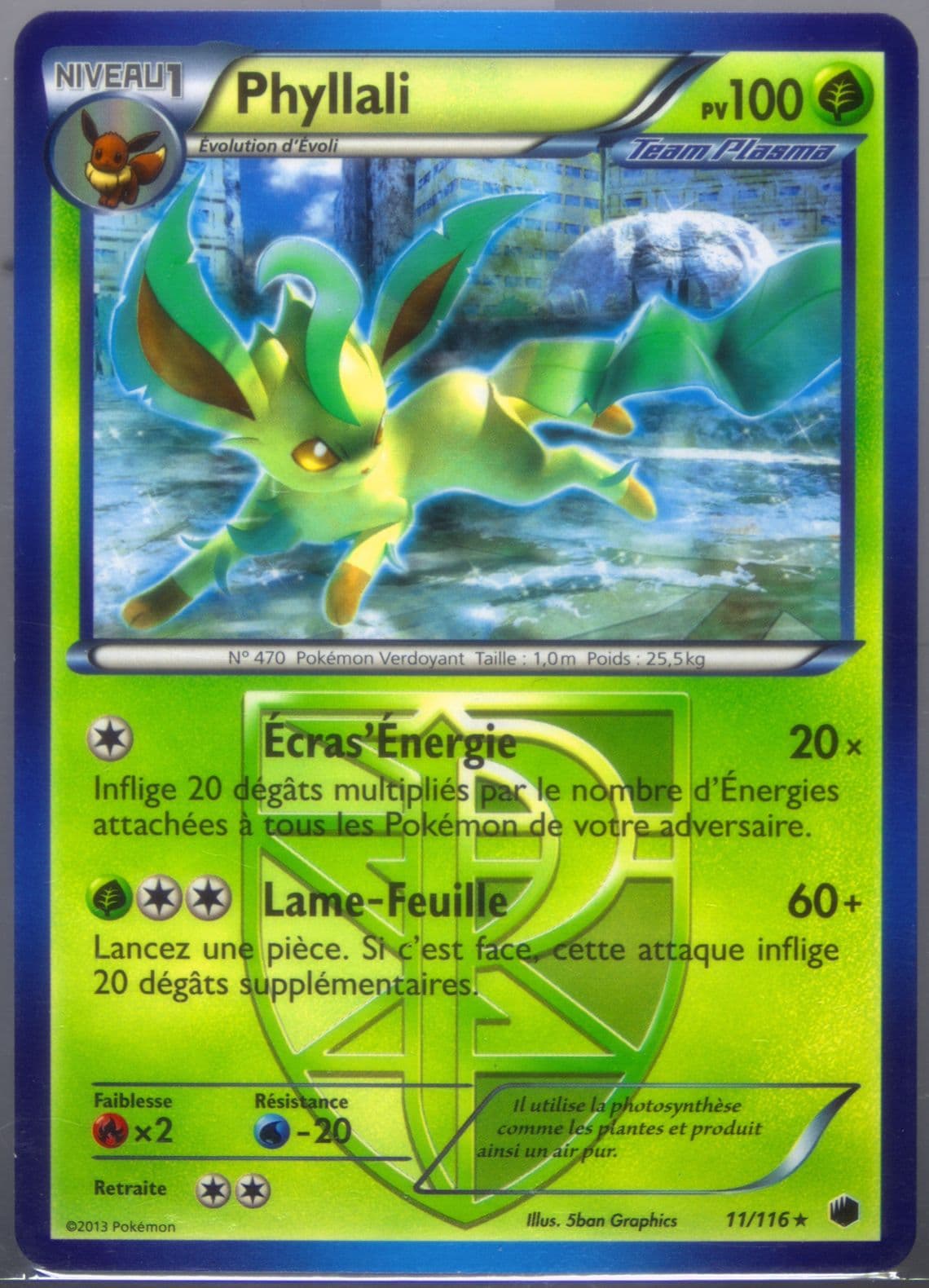 Phyllali French (11) 2013 Pokemon Black & White Plasma Freeze