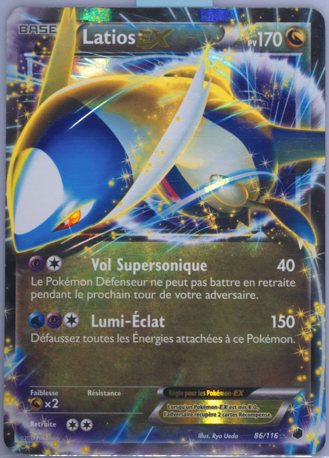 Latios EX French (86) 2013 Pokemon Black & White Plasma Freeze