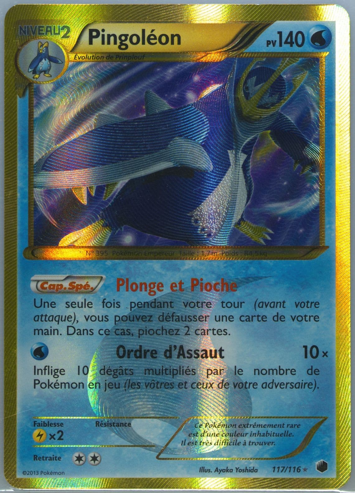 Pingoleon French (117) 2013 Pokemon Black & White Plasma Freeze