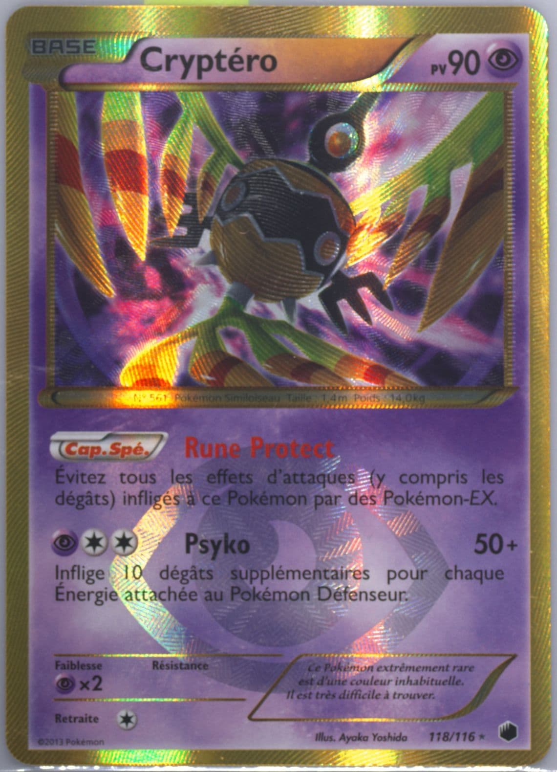 Cryptero French (118) 2013 Pokemon Black & White Plasma Freeze