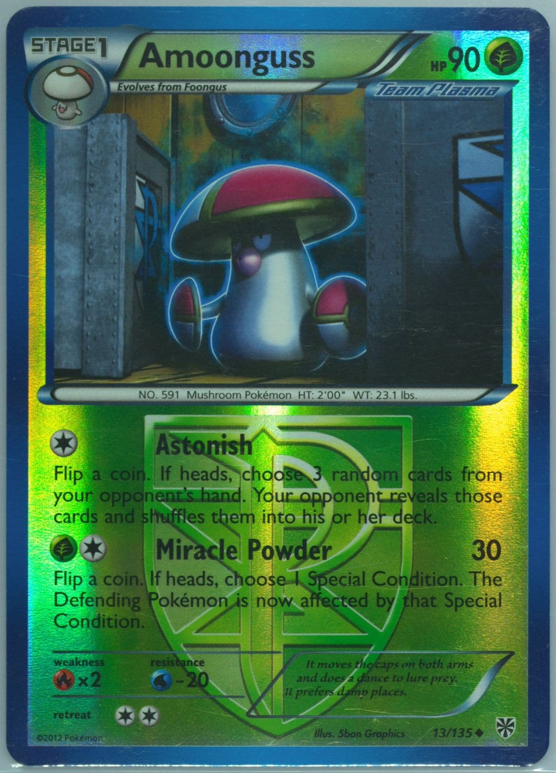 Amoonguss-Reverse Foil (13) 2013 Pokemon Black & White Plasma Storm