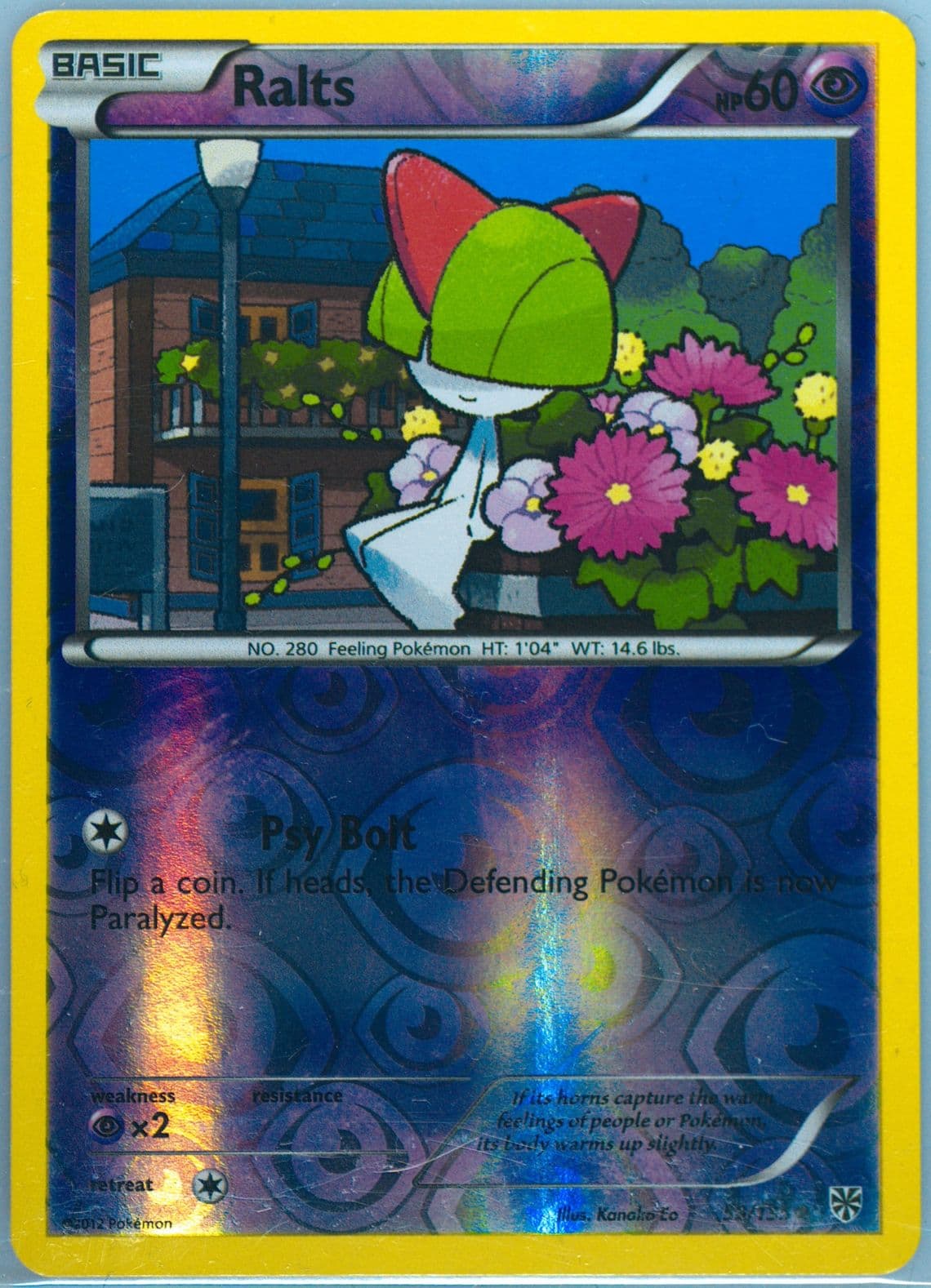 Ralts-Reverse Foil (59) 2013 Pokemon Black & White Plasma Storm