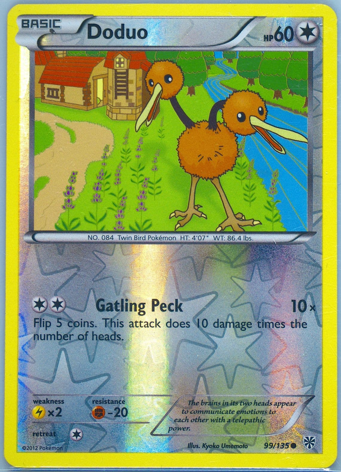 Doduo-Reverse Foil (99) 2013 Pokemon Black & White Plasma Storm