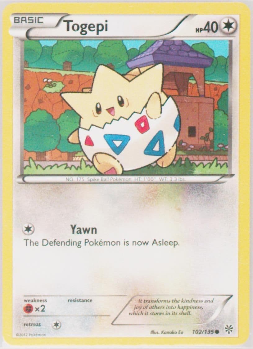 Togepi (102) 2013 Pokemon Black & White Plasma Storm