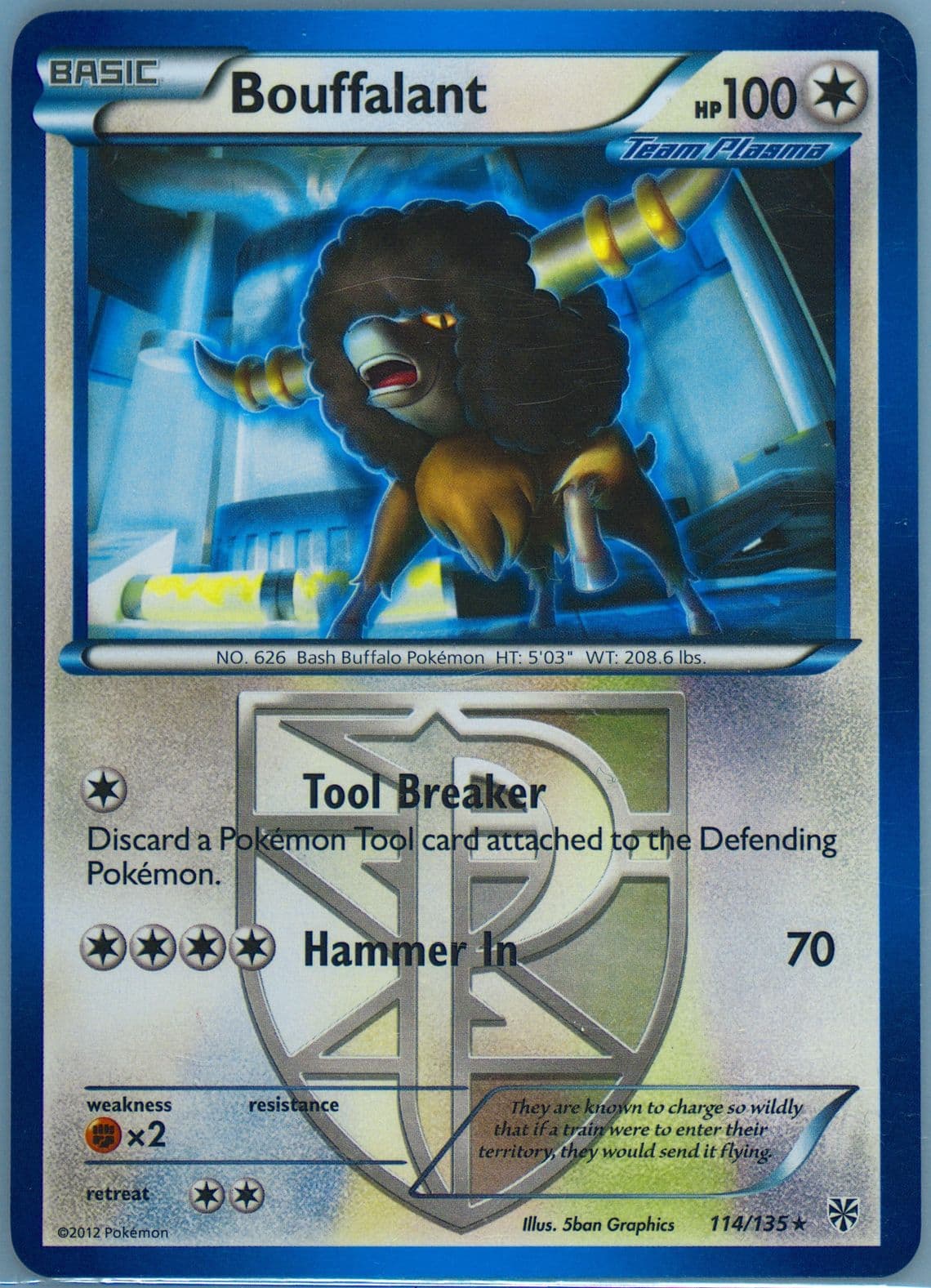 Bouffalant (114) 2013 Pokemon Black & White Plasma Storm