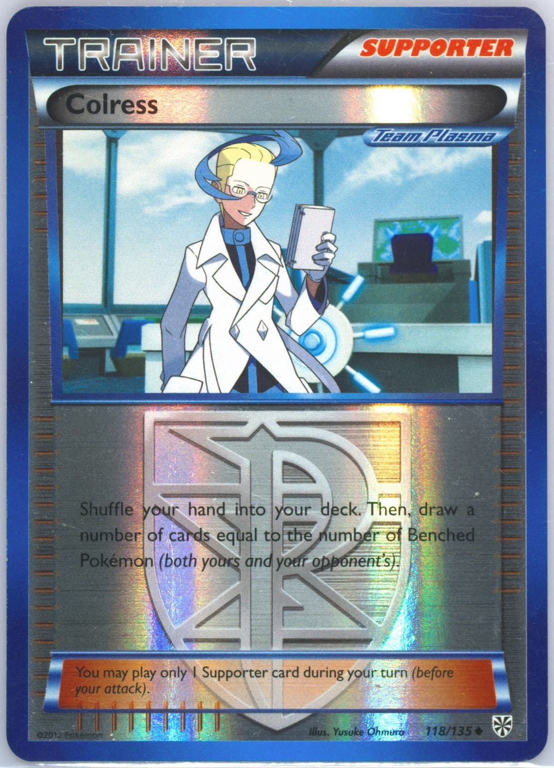 Colress-Reverse Foil (118) 2013 Pokemon Black & White Plasma Storm