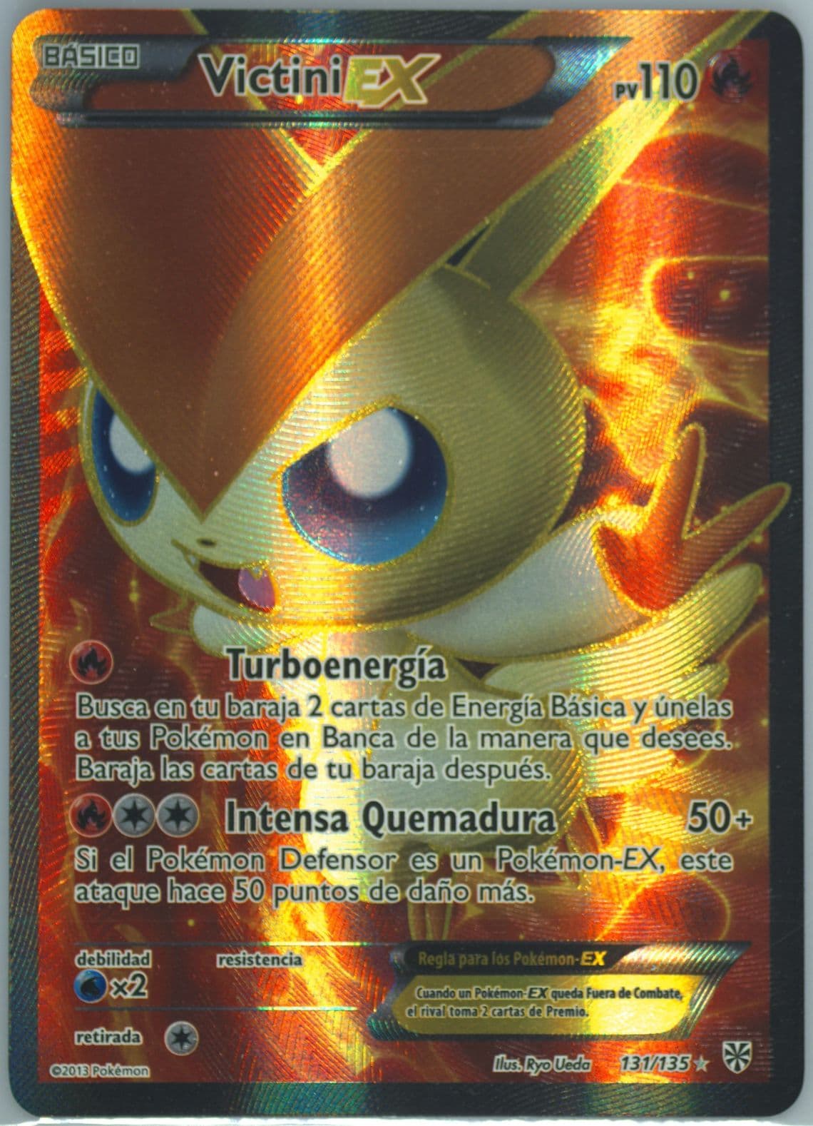 Full Art/Victini EX Spanish (131) 2013 Pokemon Black & White Plasma Storm