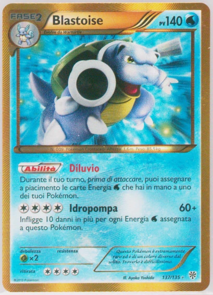 Blastoise Italian (137) 2013 Pokemon Black & White Plasma Storm