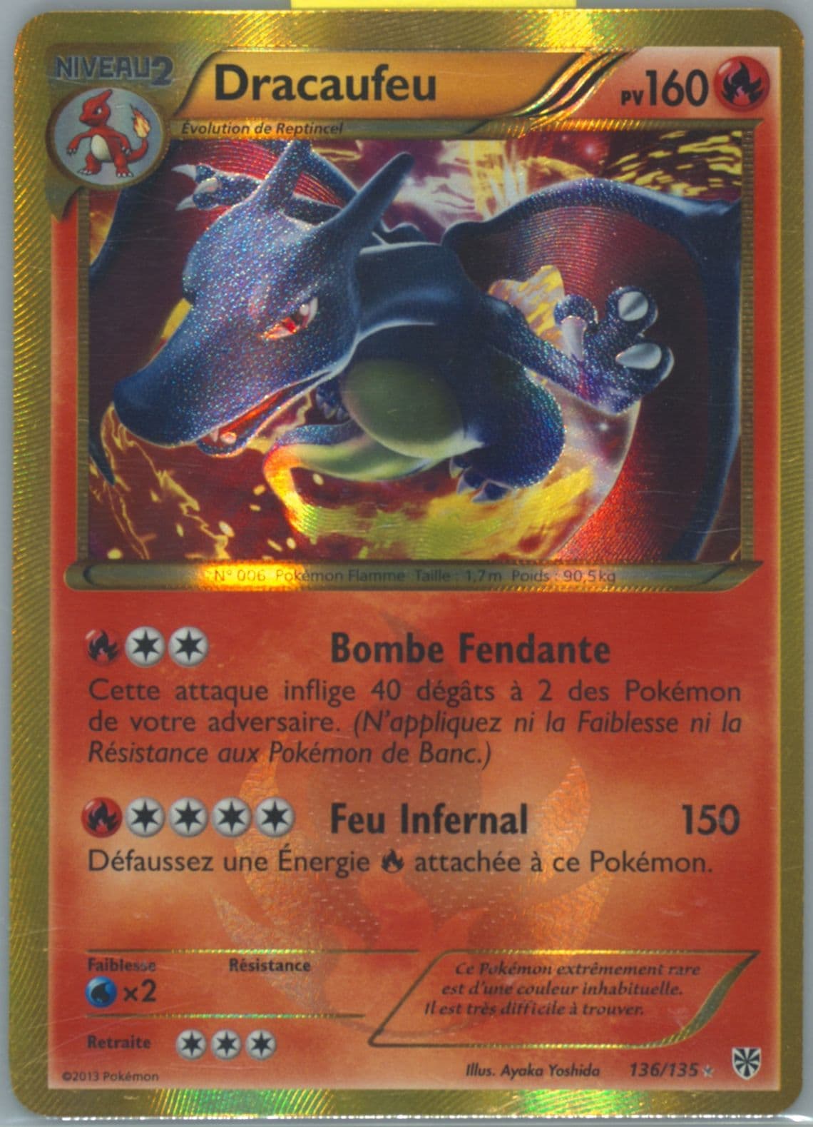 Dracaufeu French (136) 2013 Pokemon Black & White Plasma Storm