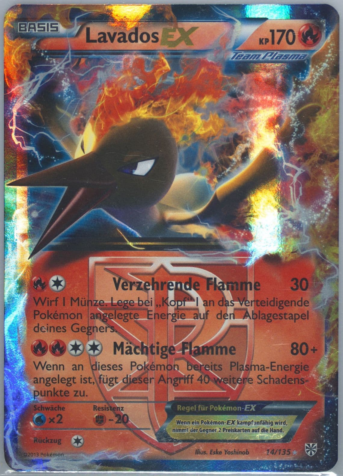 Lavados EX German (14) 2013 Pokemon Black & White Plasma Storm