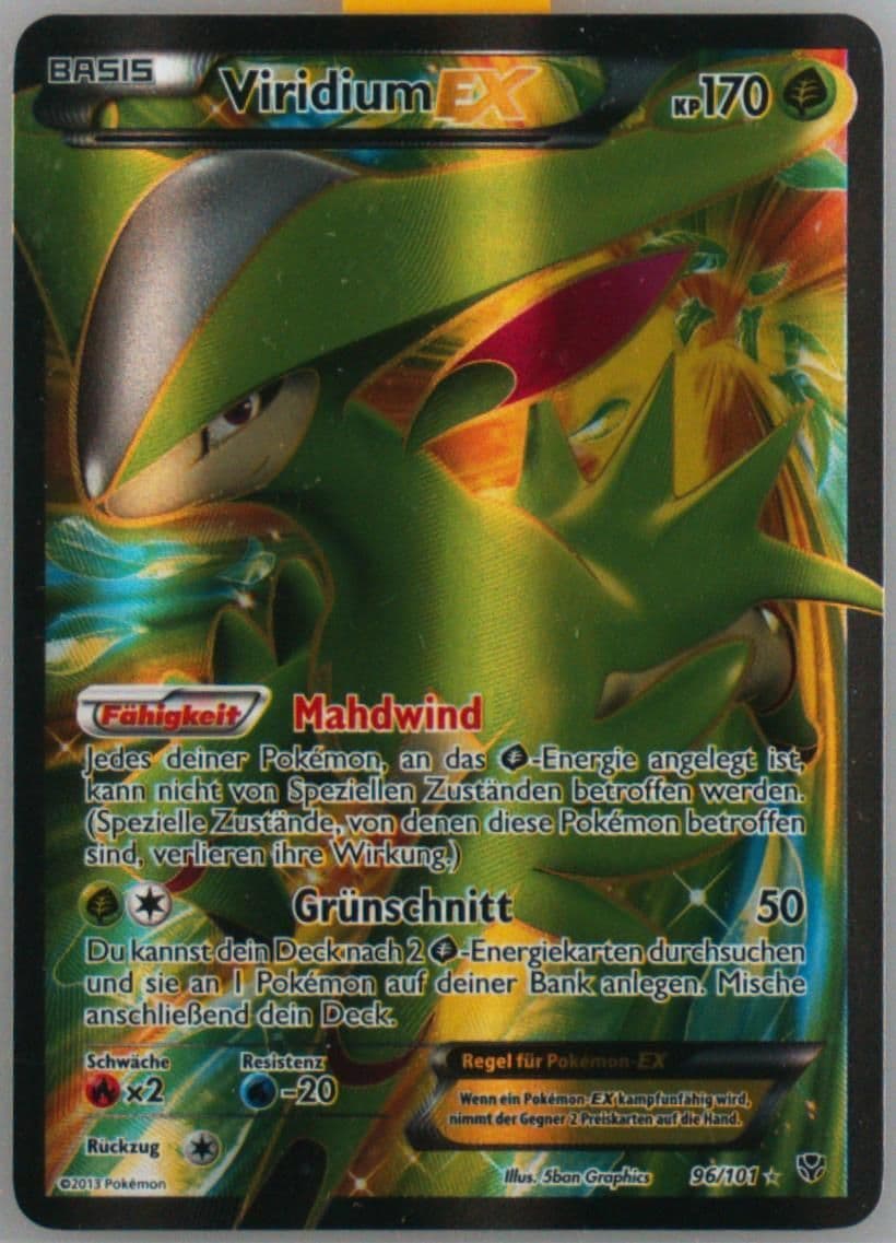 Full Art/Viridium EX German (96) 2013 Pokemon Black & White Plasma Blast