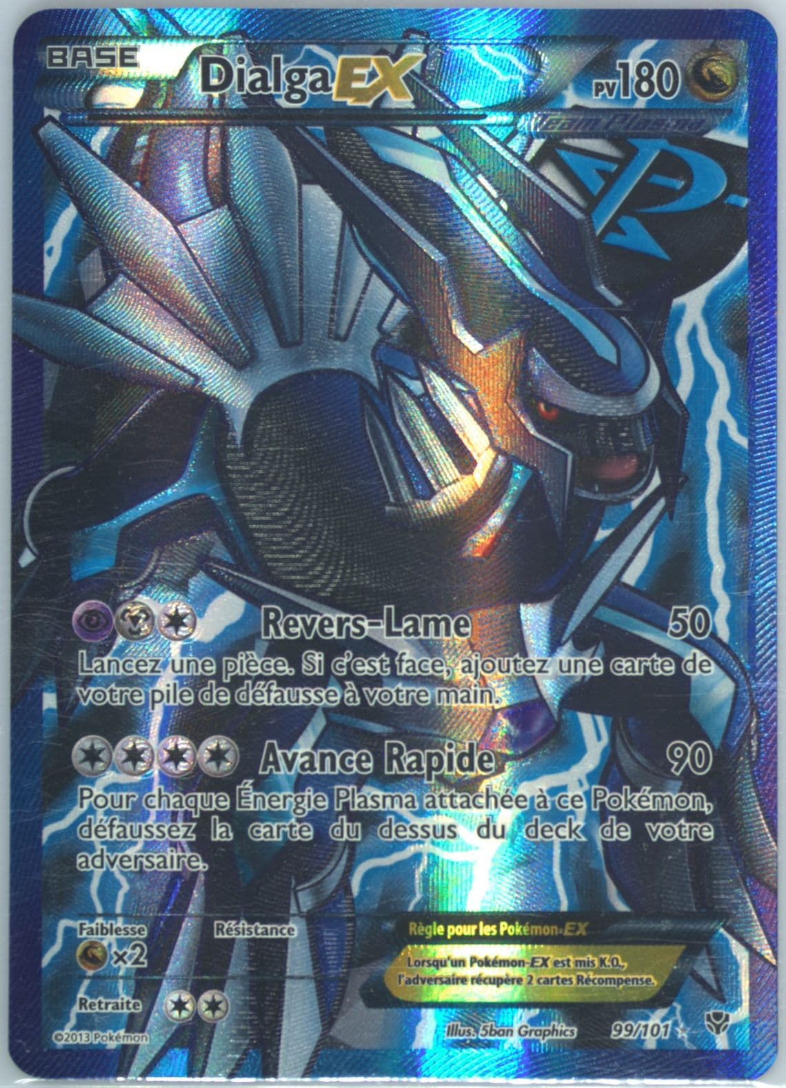 Full Art/Dialga EX French (99) 2013 Pokemon Black & White Plasma Blast