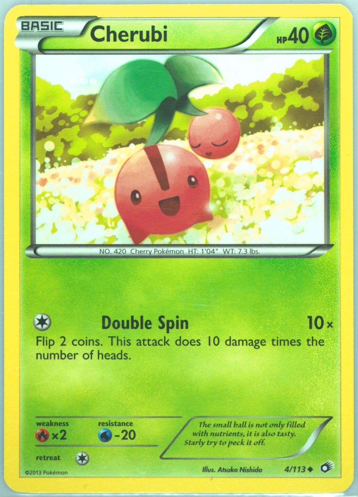 Cherubi (4) 2013 Pokemon Black & White Legendary Treasures