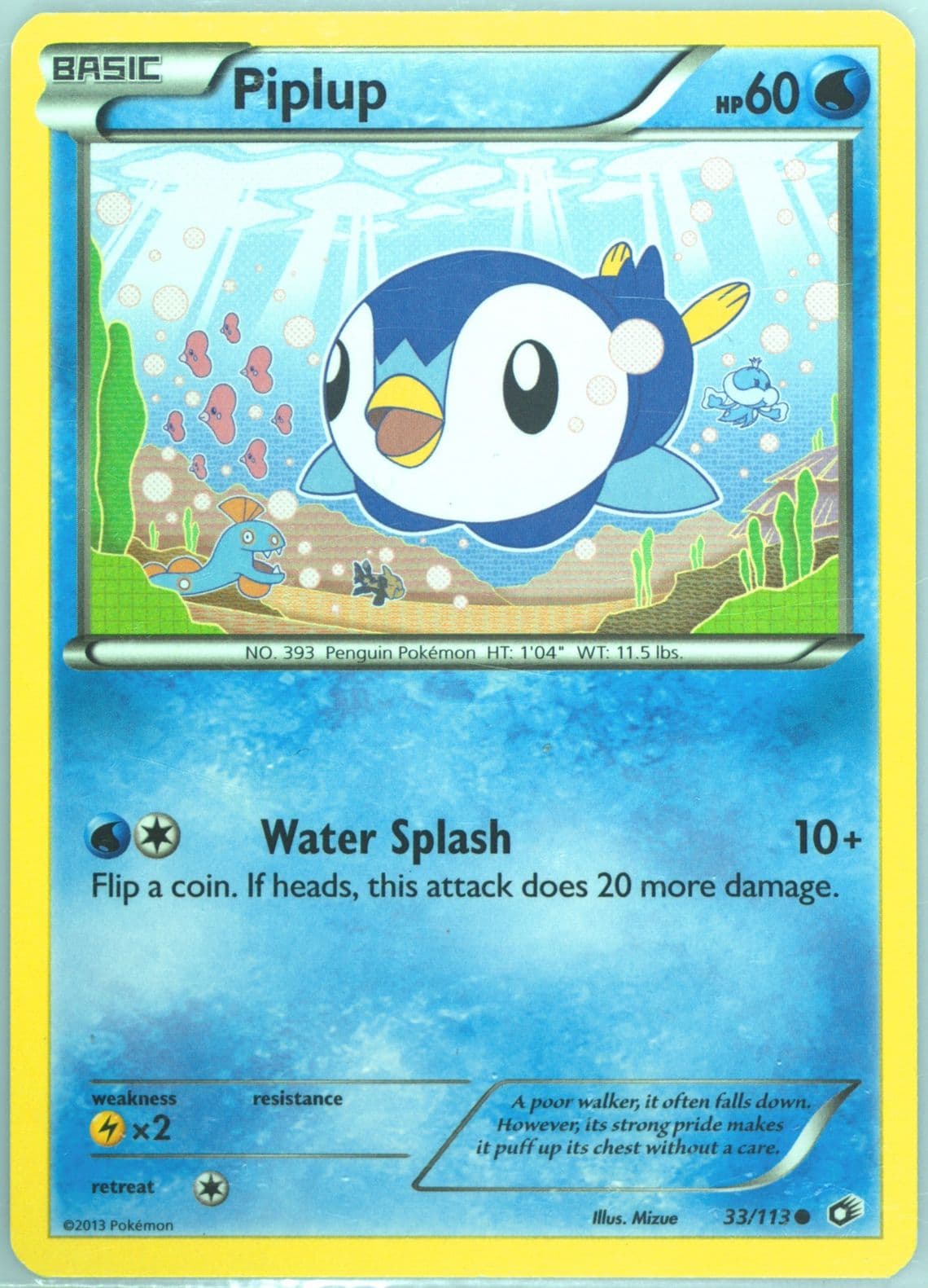 Piplup (33) 2013 Pokemon Black & White Legendary Treasures