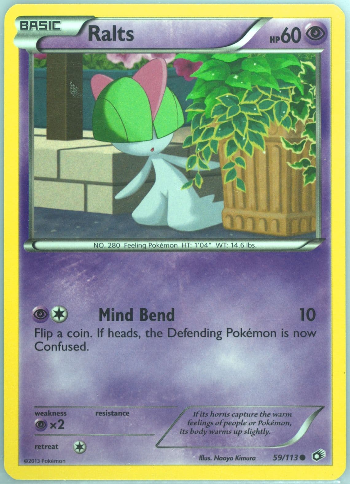 Ralts (59) 2013 Pokemon Black & White Legendary Treasures