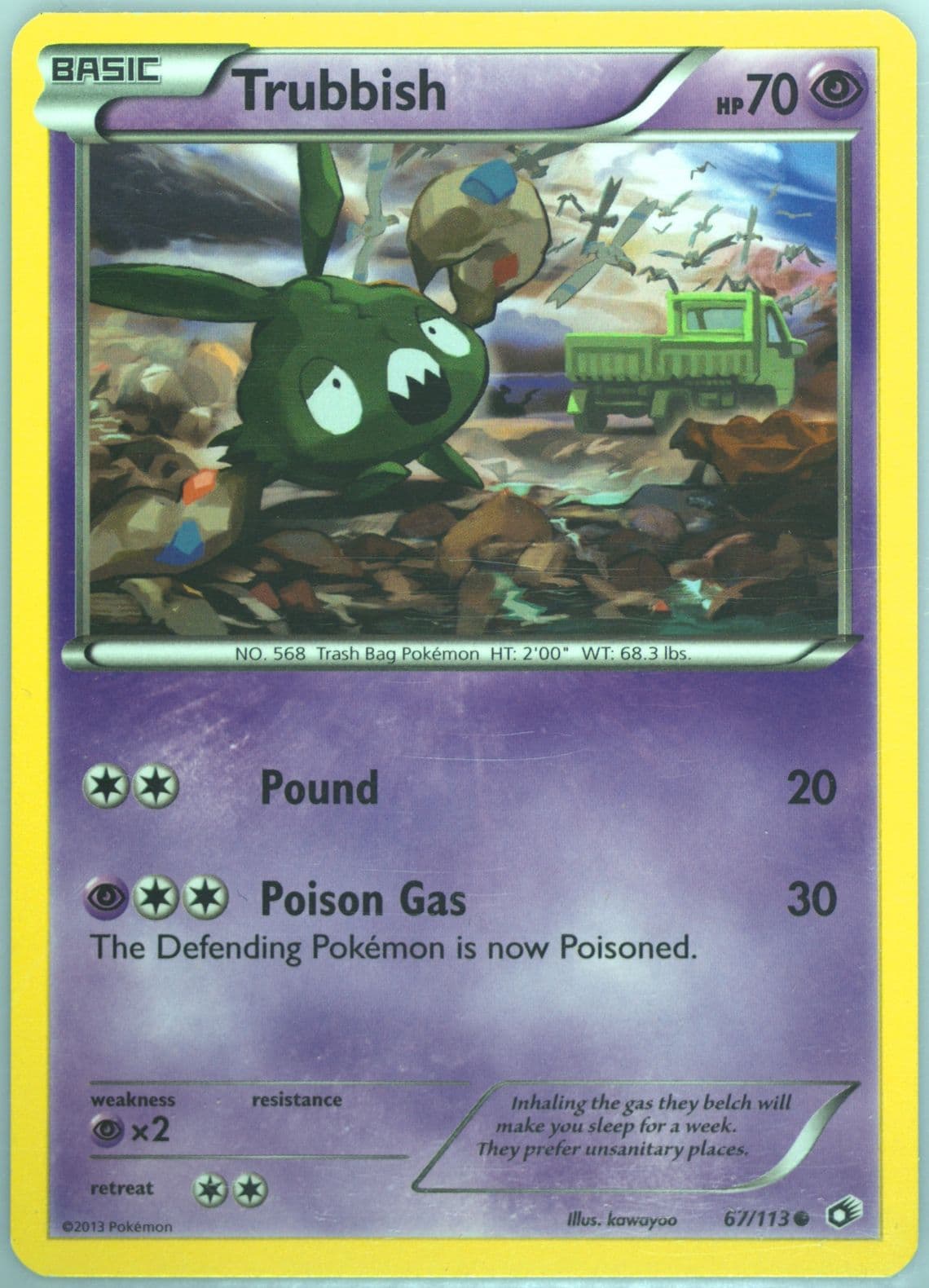 Trubbish (67) 2013 Pokemon Black & White Legendary Treasures